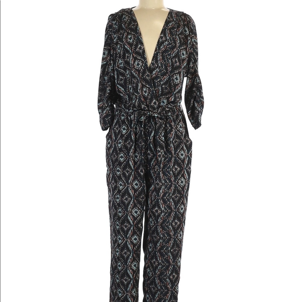 ELEVENSES Anthropologie Print Jumpsuit XS